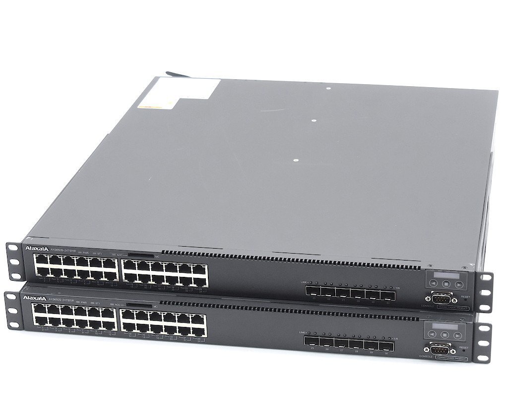 [2 pcs. set ]Alaxala AX3650S-24T6XW (AX-3650-24T6XW-A) advanced model 24 port 1000BASE-T 6 port 10GbE SFP+ L3 switch 