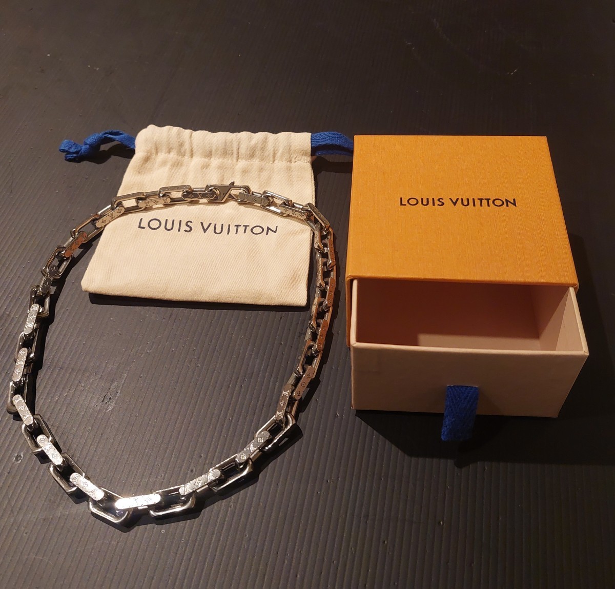 LOUIS VUITTON コリエチェーン ネックレス ＳＶ 美品-