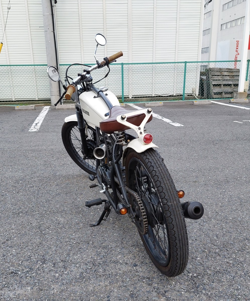 スネークモータース K-16 TOKORO ver 125cc 走行少 上物 美車 希少車 ／検索 所ジョージ 世田谷ベース 白の画像7