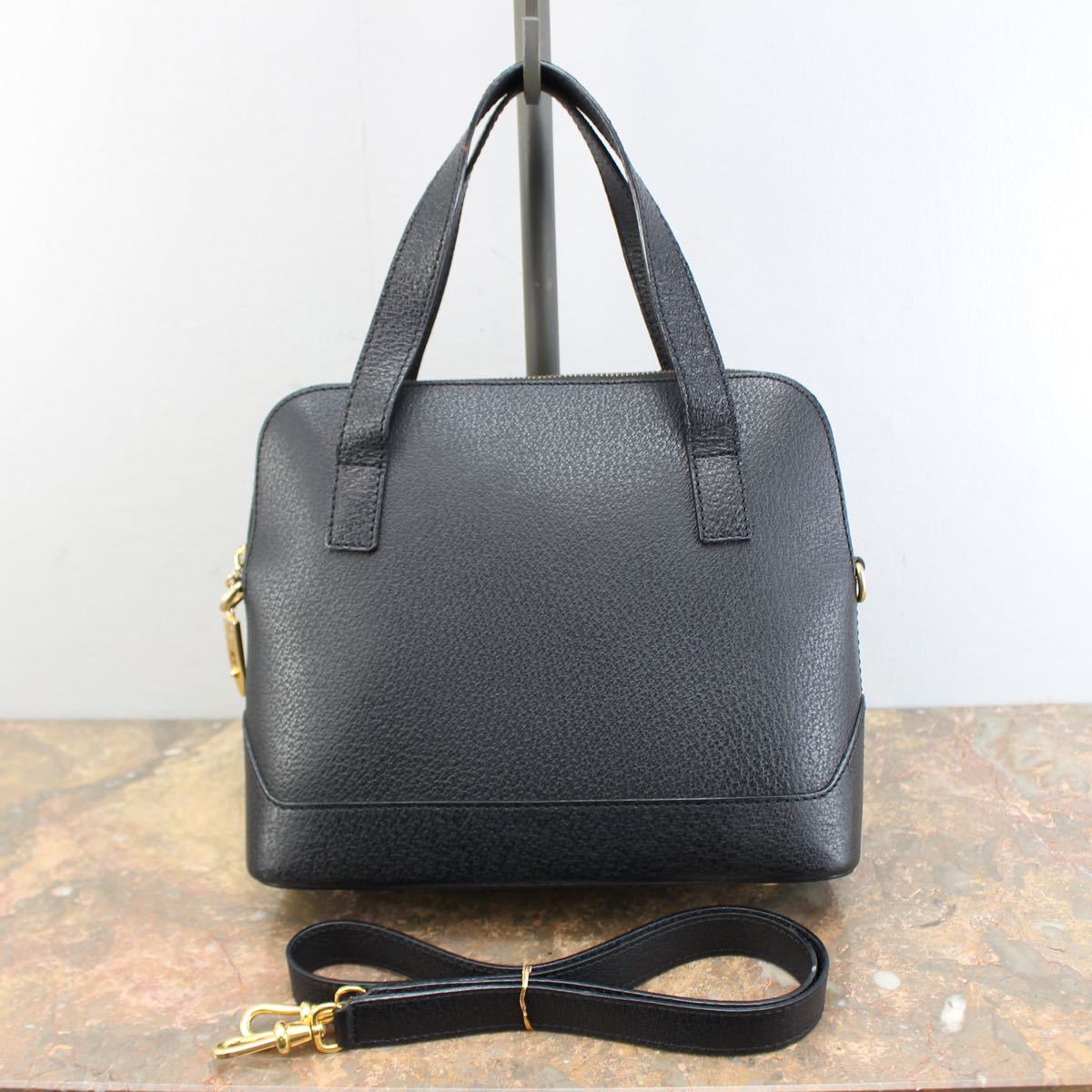 CELINE 2WAY LEATHER SHOULDER BAG MADE IN ITALY/セリーヌ2wayレザーショルダーバッグ