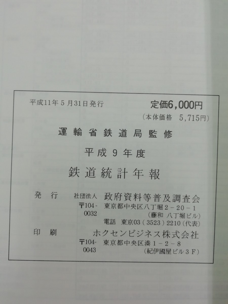 【まとめ】鉄道統計年報 平成8年～23年度 16冊セット(16年度からはCDROM付属) 国土交通省鉄道局【2303-107】の画像9