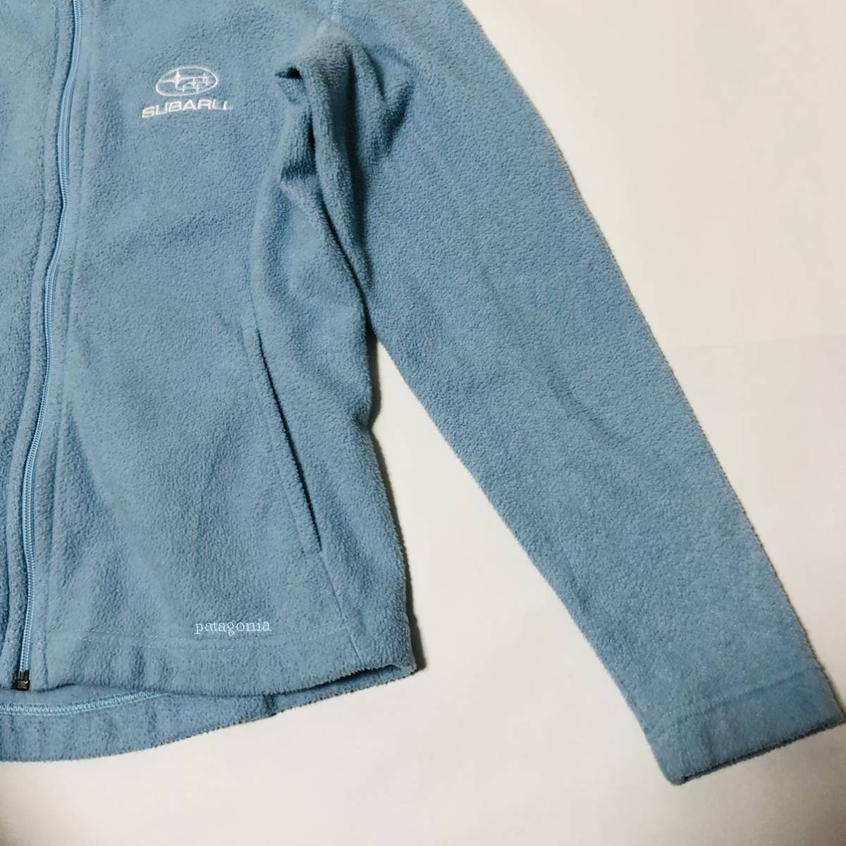 Patagoniaジップアップフリースジャケット水色 レディースS Patagoniaジップアップフリースジャケット水色 レディースS