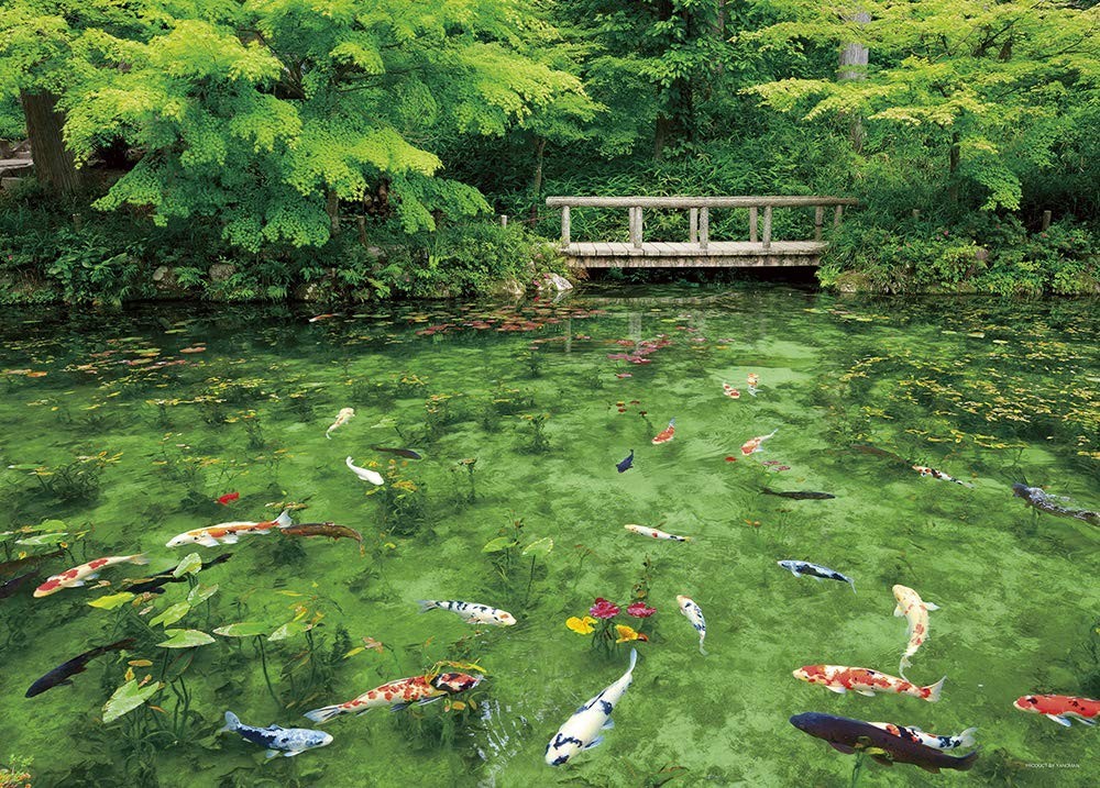 ジグソーパズル 500ピース 踊る色彩モネの池(岐阜県) 38x53cm 05-1021　送料無料 新品_画像1