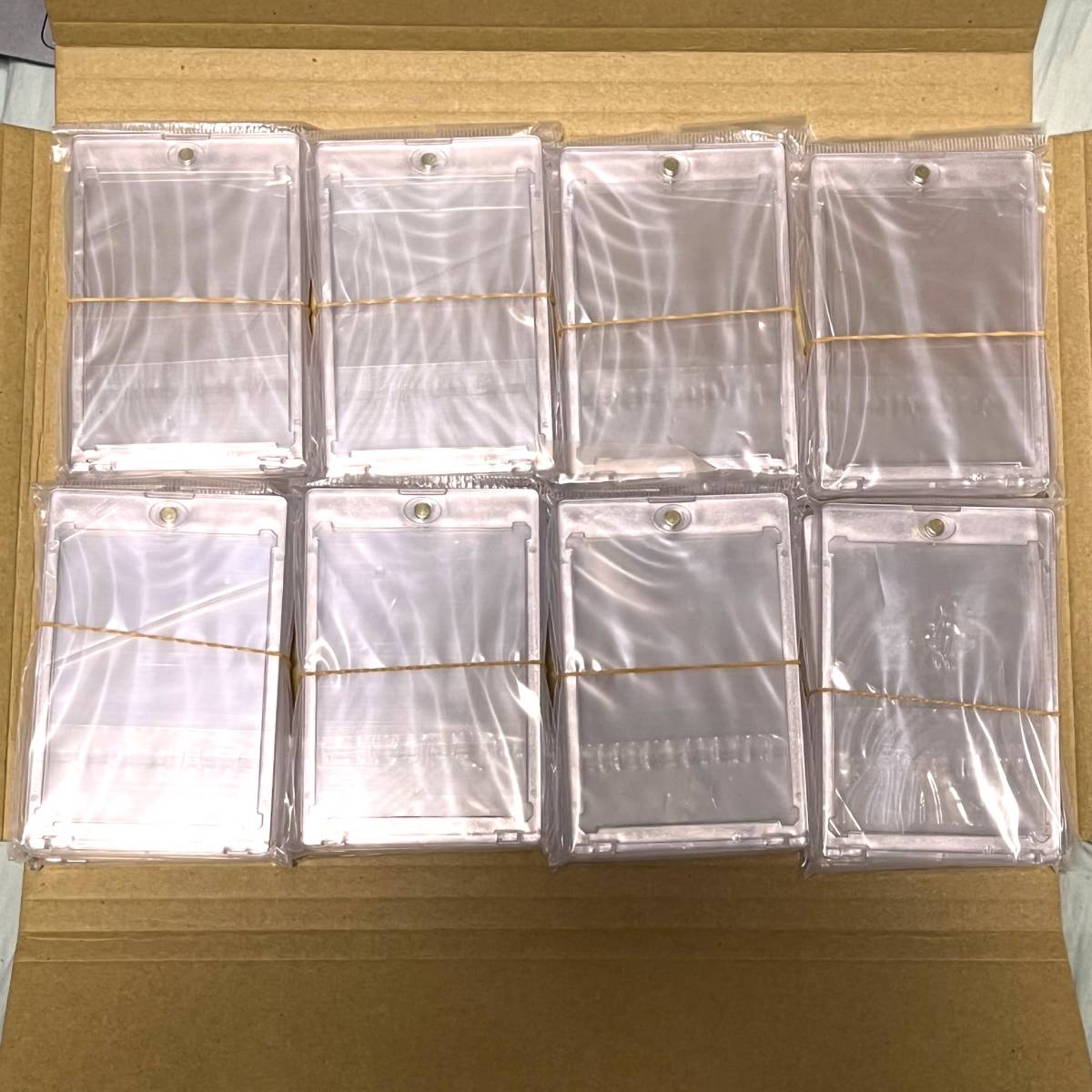 200枚 マグネットローダー トレカ ホルダー 透明 35pt カードケース　個包装