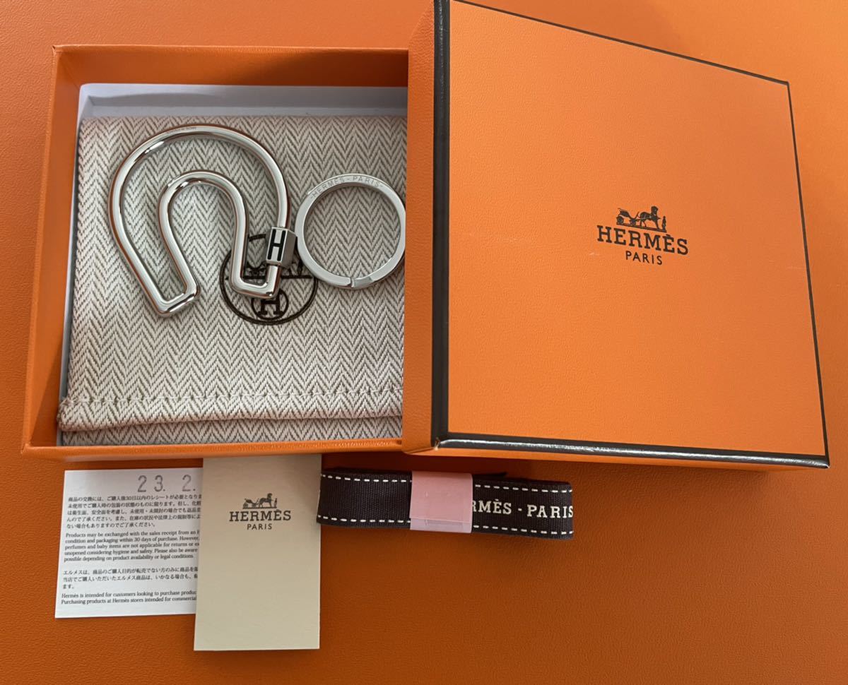 新品・未使用】エルメス Hermes シュバル キーホルダー キーリング-