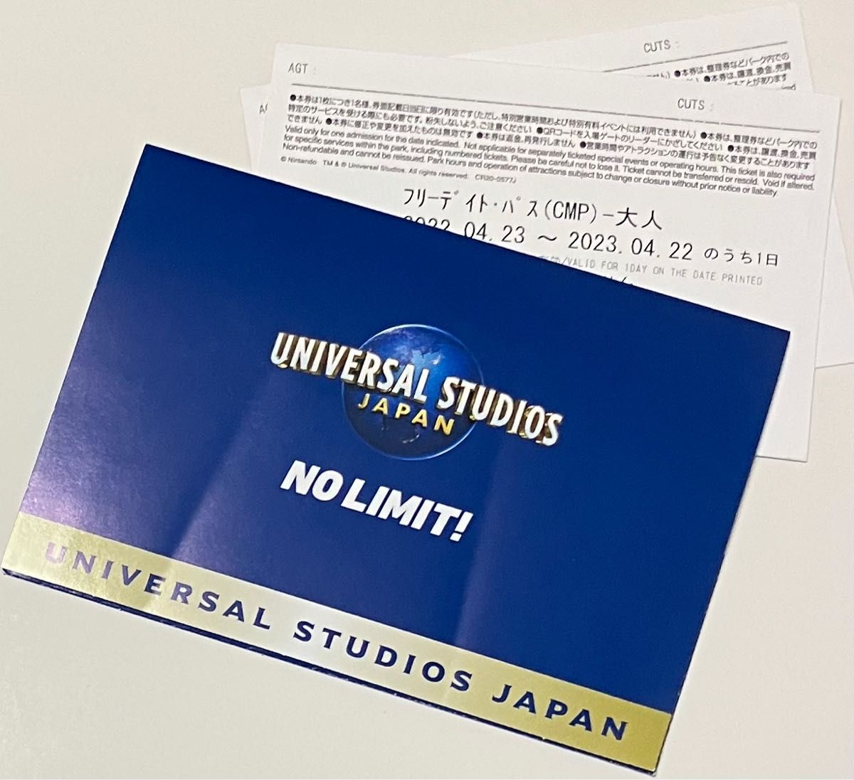 USJ ユニバーサルスタジオジャパン フリーデイトパス2枚 ユニバ ペア