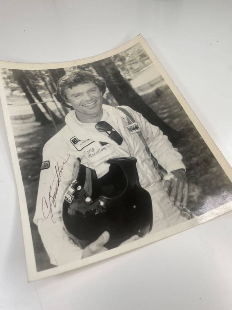 D230411-2 【超希少】Craig Breedlove クレイグ ブリードラブ レーシングドライバー 直筆サイン 古い写真 スピリットオブアメリカ