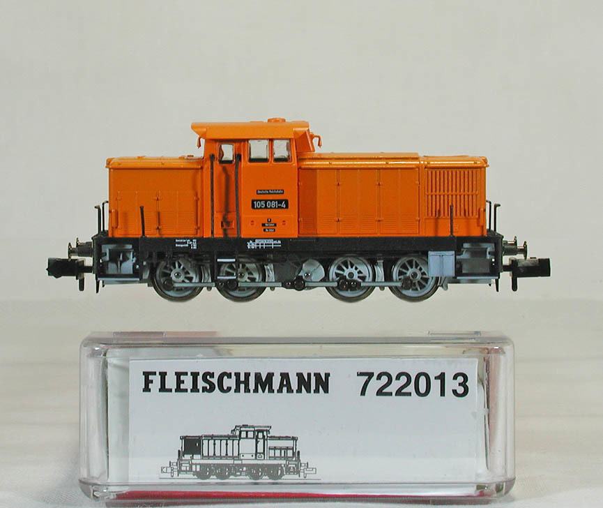 FLEISCHMANN #722013 ＤＤＲ（旧東ドイツ国鉄）ＢＲ１０５型ディーゼル機関車（オレンジ）