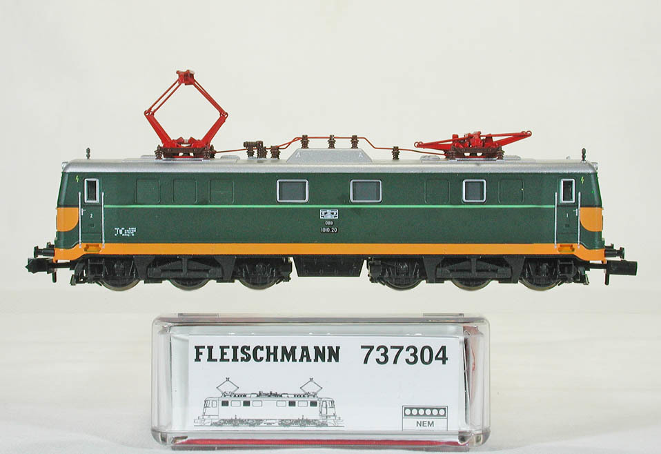 FLEISCHMANN #737304 ＯｅＢＢ（オーストリィー国鉄） １０１０型電気機関車　警戒塗装付 （旧ＯｅＢＢロゴ） 限定品_画像1