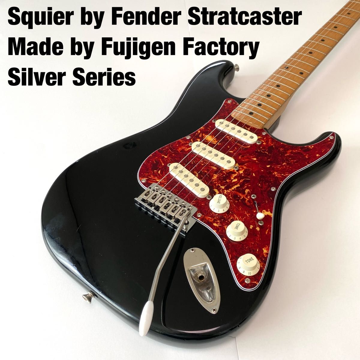 ★90’sフジゲン製造★Squier by fender ストラトキャスター　シルバーシリーズ　Pシリアル　MOD