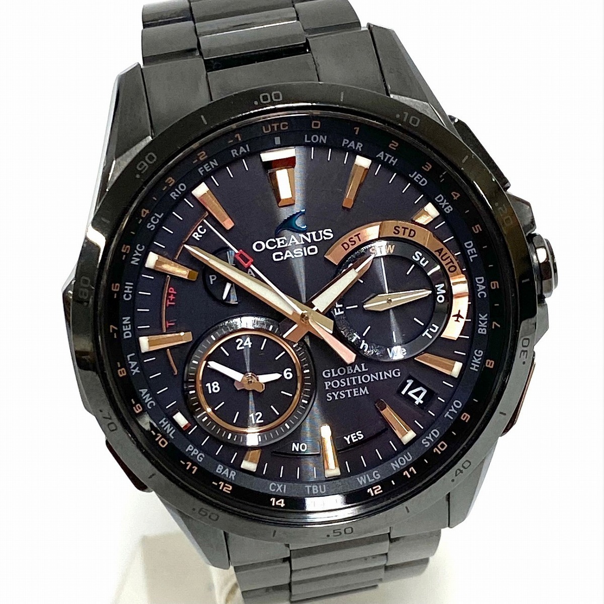 CASIO OCEANUS OCW-G1000B ブラック×ゴールド 極美品 | venezafoods.com.br