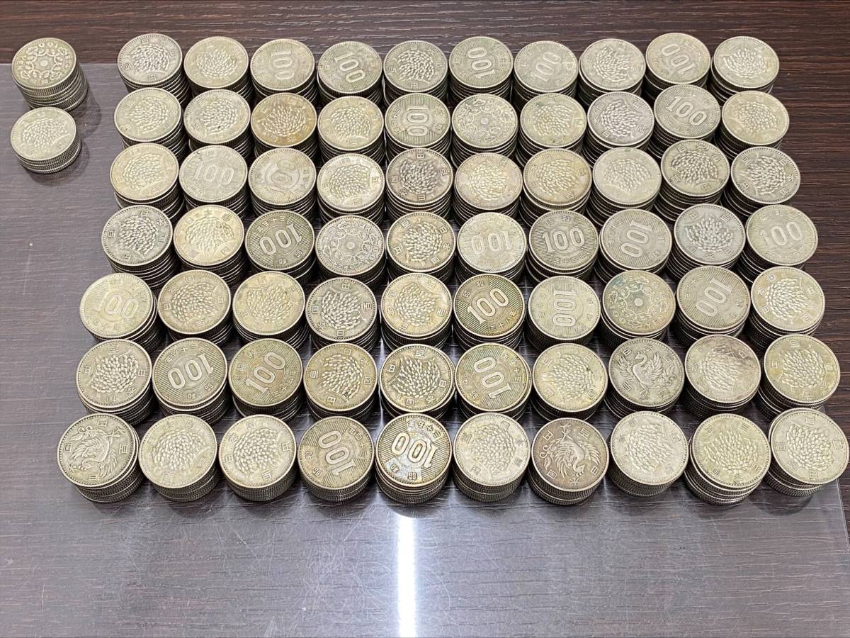 2519稲 稲穂 鳳凰 100円 銀貨 715枚セット 百円 昭和 古銭 日本古銭