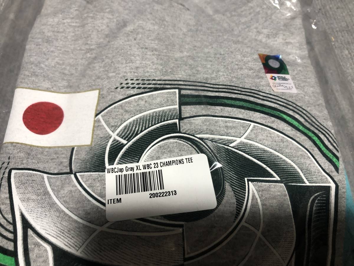 WBC 2023 侍ジャパン 優勝 ロッカールーム Tシャツ XLサイズ 未開封