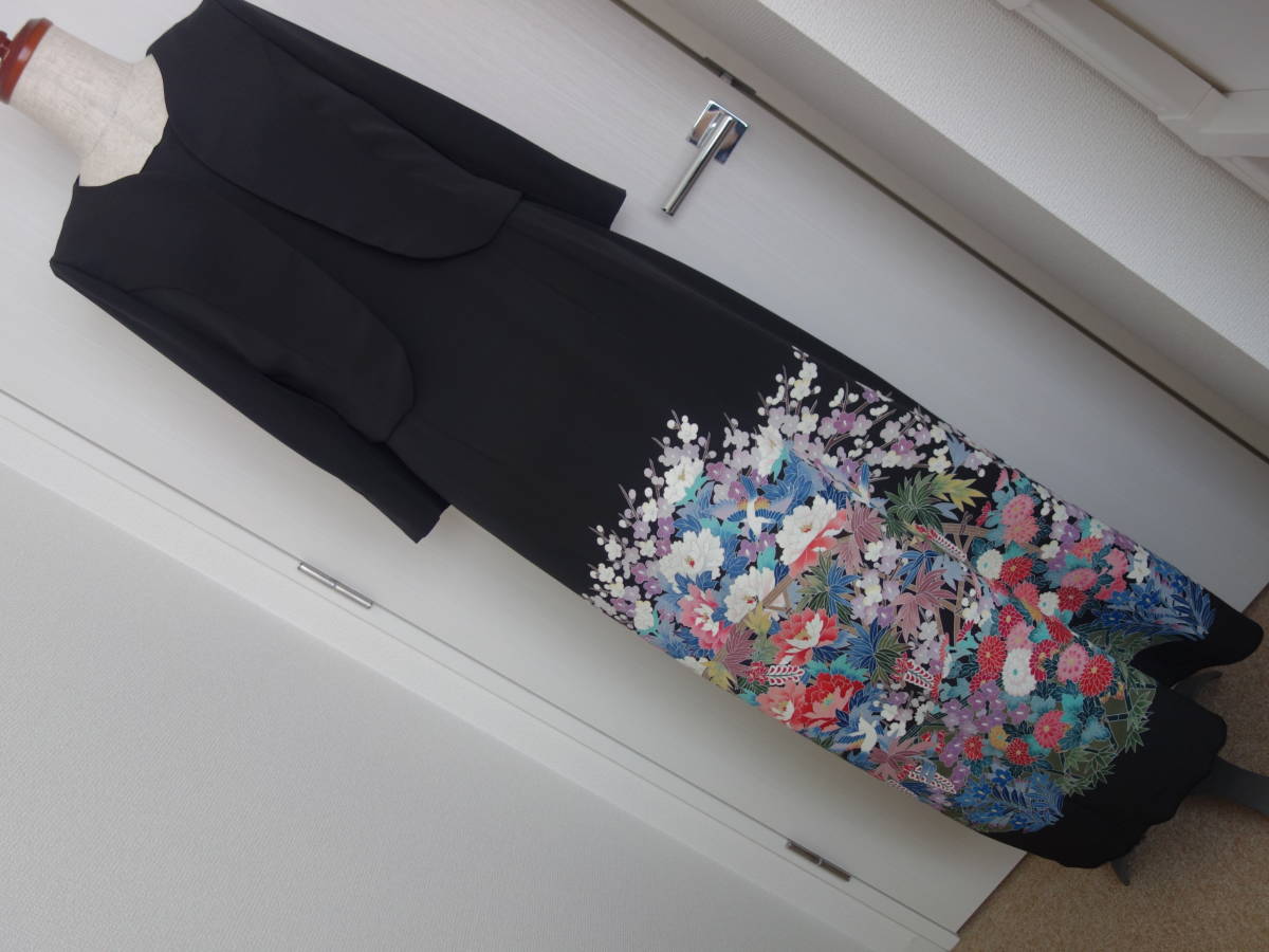 * kimono remake simplified. kurotomesode from dress . no color jacket gorgeous *11 number 