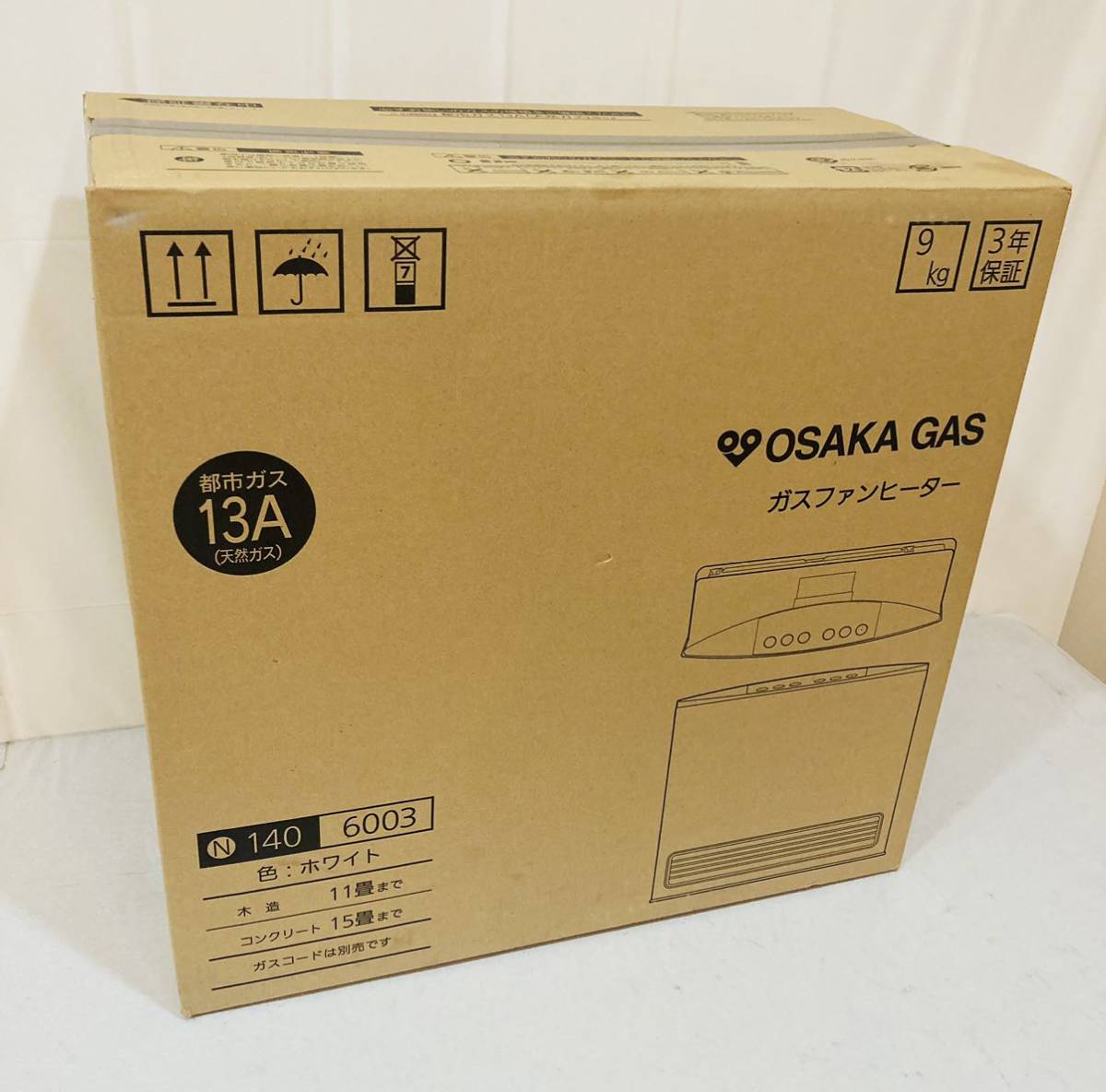 感謝価格】 大阪ガス ガスファンヒーター N140 6023 都市ガス用 tbg.qa