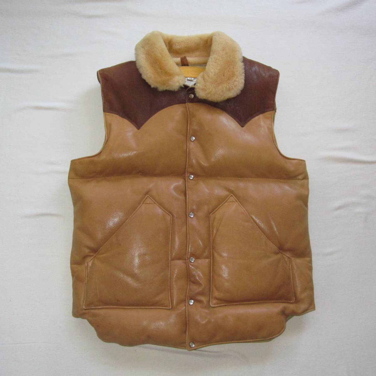 * 70s Vintage Rocky mountain down vest (42) all leather / original / vintage / Vintage 1970s