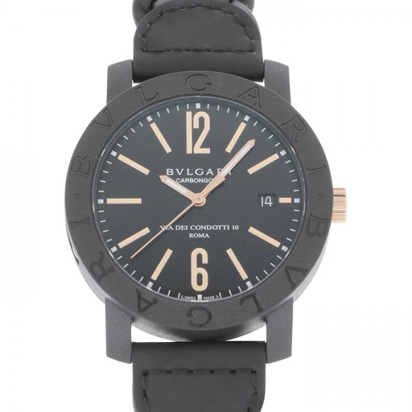 公式 ブルガリブルガリ BVLGARI ブルガリ カーボンゴールド メンズ 腕時計 新品 ブラック文字盤 BBP40BCGLD 102248 ブルガリブルガリ