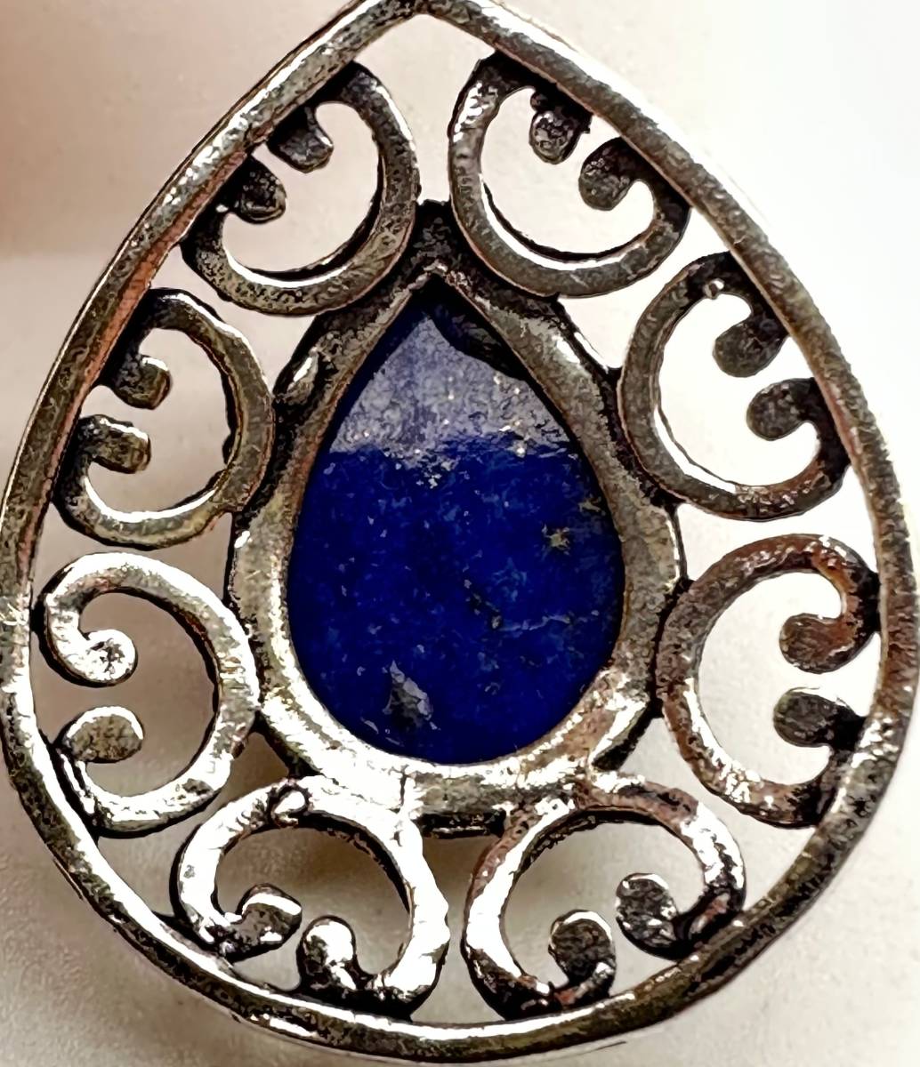  natural stone lapis lazuli pendant top -B1