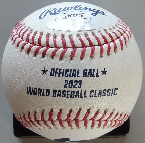 JSA鑑定 ダルビッシュ有 直筆サインボール 2023年 WBC 公式ボール 侍 JSA鑑定 ダルビッシュ有 直筆サインボール 2023年 WBC 公式ボール 侍
