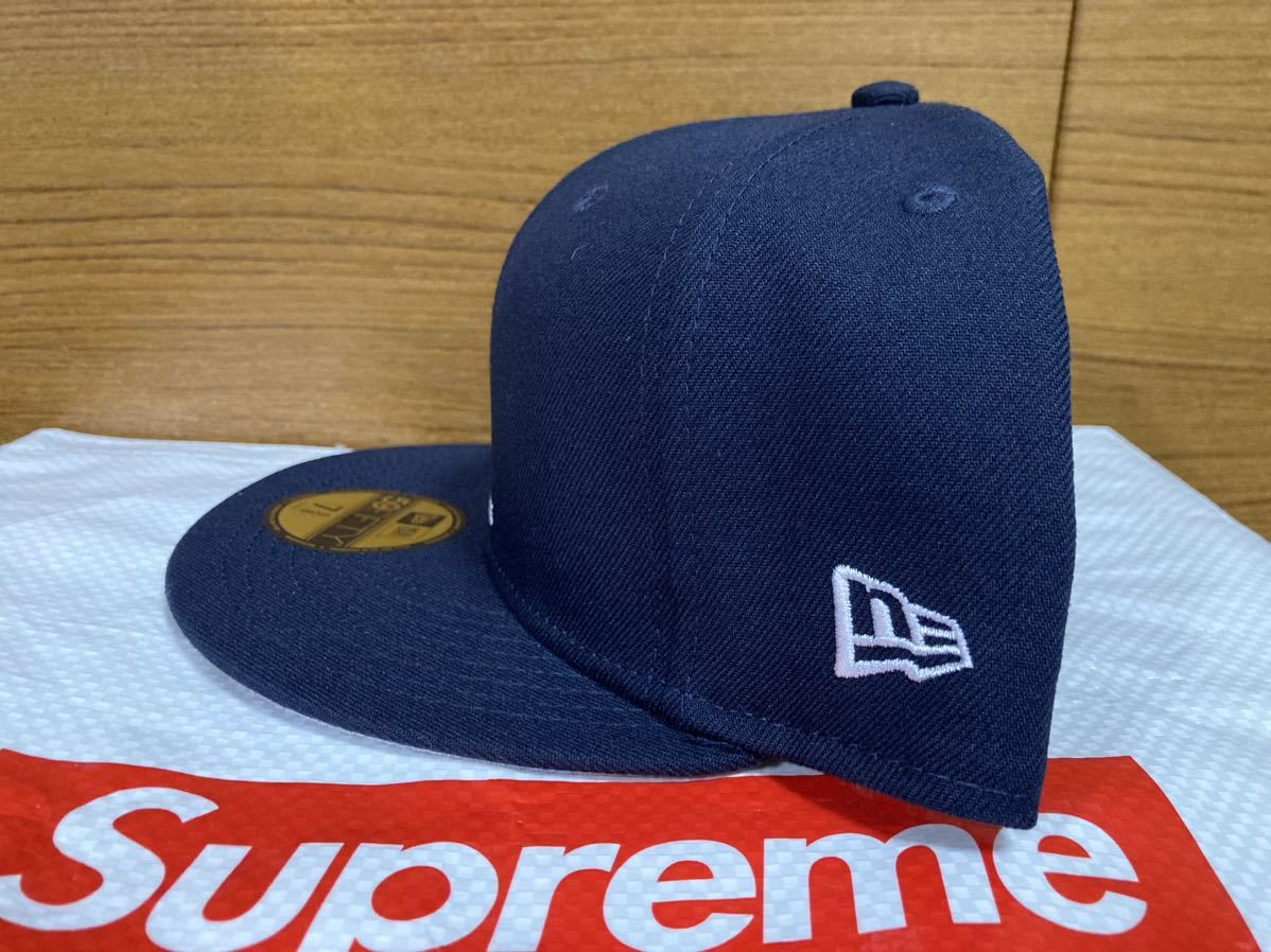 7 5/8 60.6cm 新品未使用 21SS Supreme Reverse Box Logo New Era Navy シュプリーム リバース  ニューエラ キャップ 紺 ネイビー