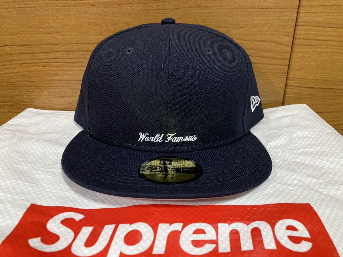 7 5/8 60.6cm 新品未使用 21SS Supreme Reverse Box Logo New Era Navy シュプリーム リバース  ニューエラ キャップ 紺 ネイビー