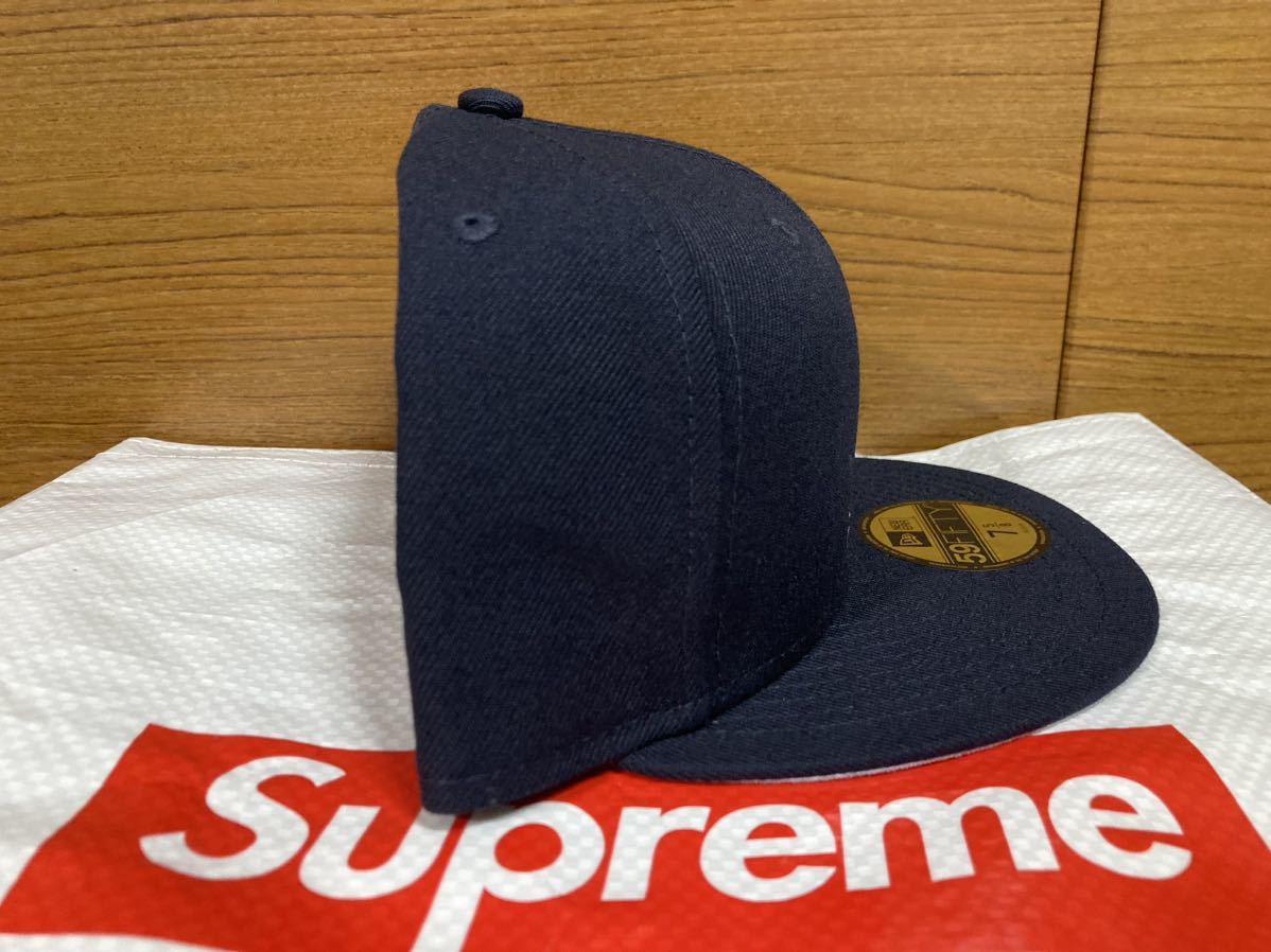 7 5/8 60.6cm 新品未使用 21SS Supreme Reverse Box Logo New Era Navy シュプリーム リバース  ニューエラ キャップ 紺 ネイビー