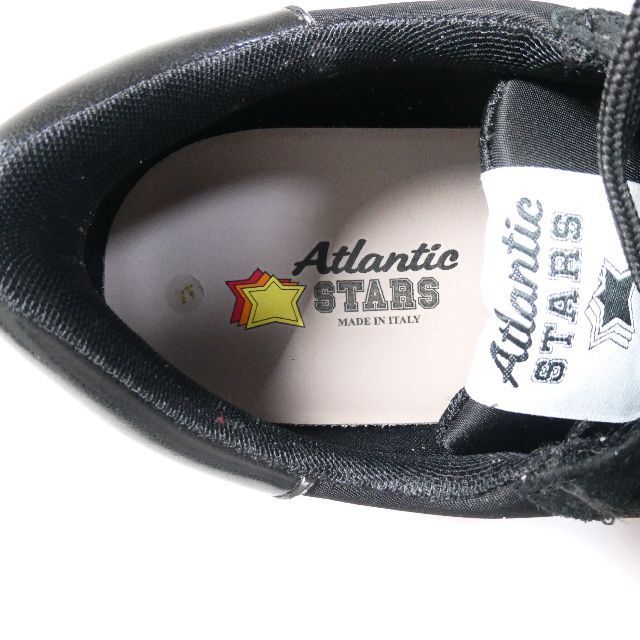 未使用 Atlantic STARS アトランティックスターズ 44 約28㎝ ARGO スエード×レザー スニーカー レースアップ ローカット レッド×ブラック_画像9