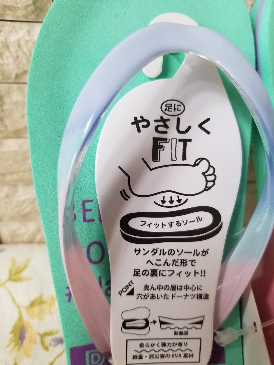 ☆決算特価商品☆ 新品 ピンクラテ PINK-latte ビーチサンダル 18㌢
