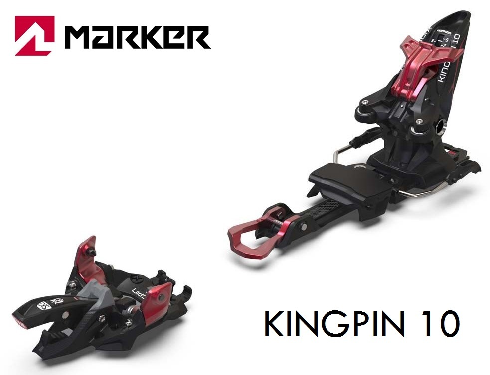 MARKER　/　KINGPIN 10　/　100-125mm　/　BLACK/RED 【auction by polvere_di_neve】マーカー キングピン shift alpinist duke pt