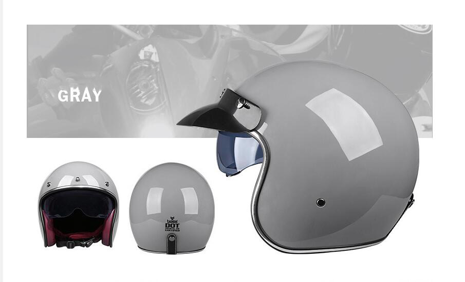  популярный с козырьком мотоцикл встроенный солнцезащитные очки шлем Vintage Harley semi-cap M -XXL размер 8 цвет VOSS-C размер :XL