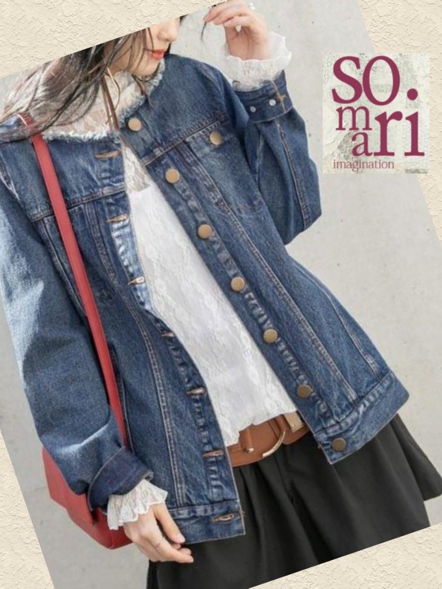 somarI ヴィンテージ風 Gジャン デニムジャケット ソマリ ノー somarI ヴィンテージ風 Gジャン デニムジャケット ソマリ ノー
