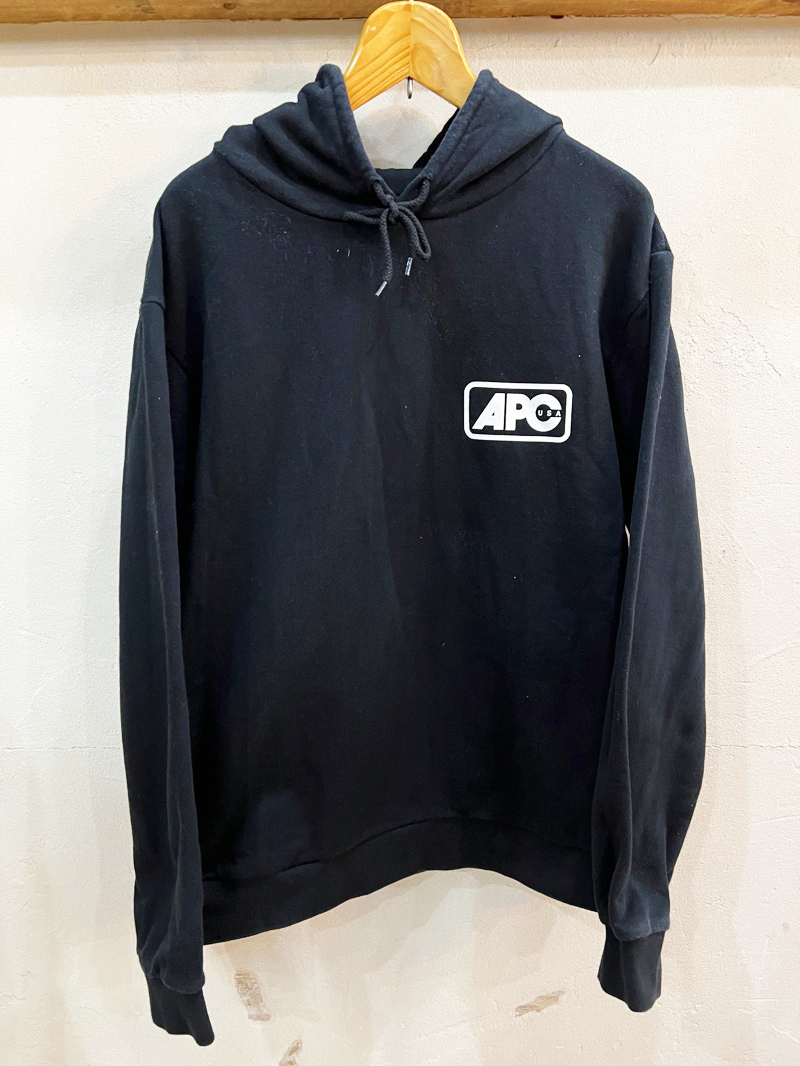 激安 パーカー ロゴプリントフーディー A.P.C/アーペーセー 1279☆USA