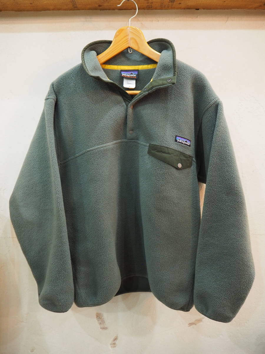 patagonia 90s シンチラスナップT カーキ ビッグサイズ-