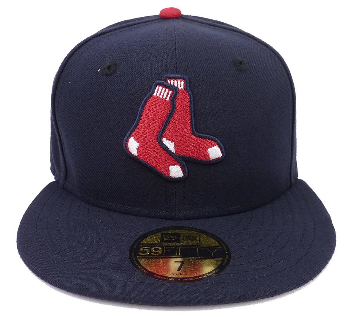 New Era ニューエラ MLB Boston Red Sox ボストン レッドソックス ソックスロゴ ベースボールキャップ (7 1/4 57.7cm)【並行輸入品】