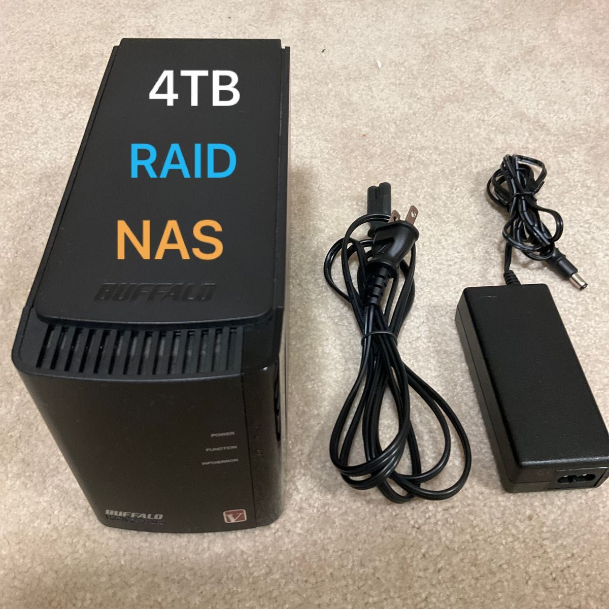 BUFFALO LinkStation NAS 4TB RAID0/1対応 LS-WV2.0TL/R1 美品
