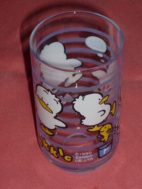 激レア！１９９０年 サンリオ あひるのペックル ガラス製 コップ グラス ☆_画像3