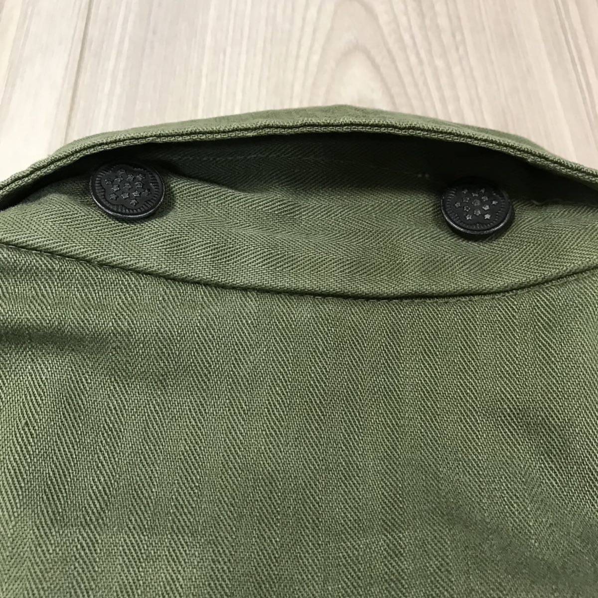 年代不明40s 50s US ARMY M-43 HBT JACKET 13スター ボタン ヘリンボーン ツイル ミリタリー シャツ ジャケット ビンテージ カバーオール