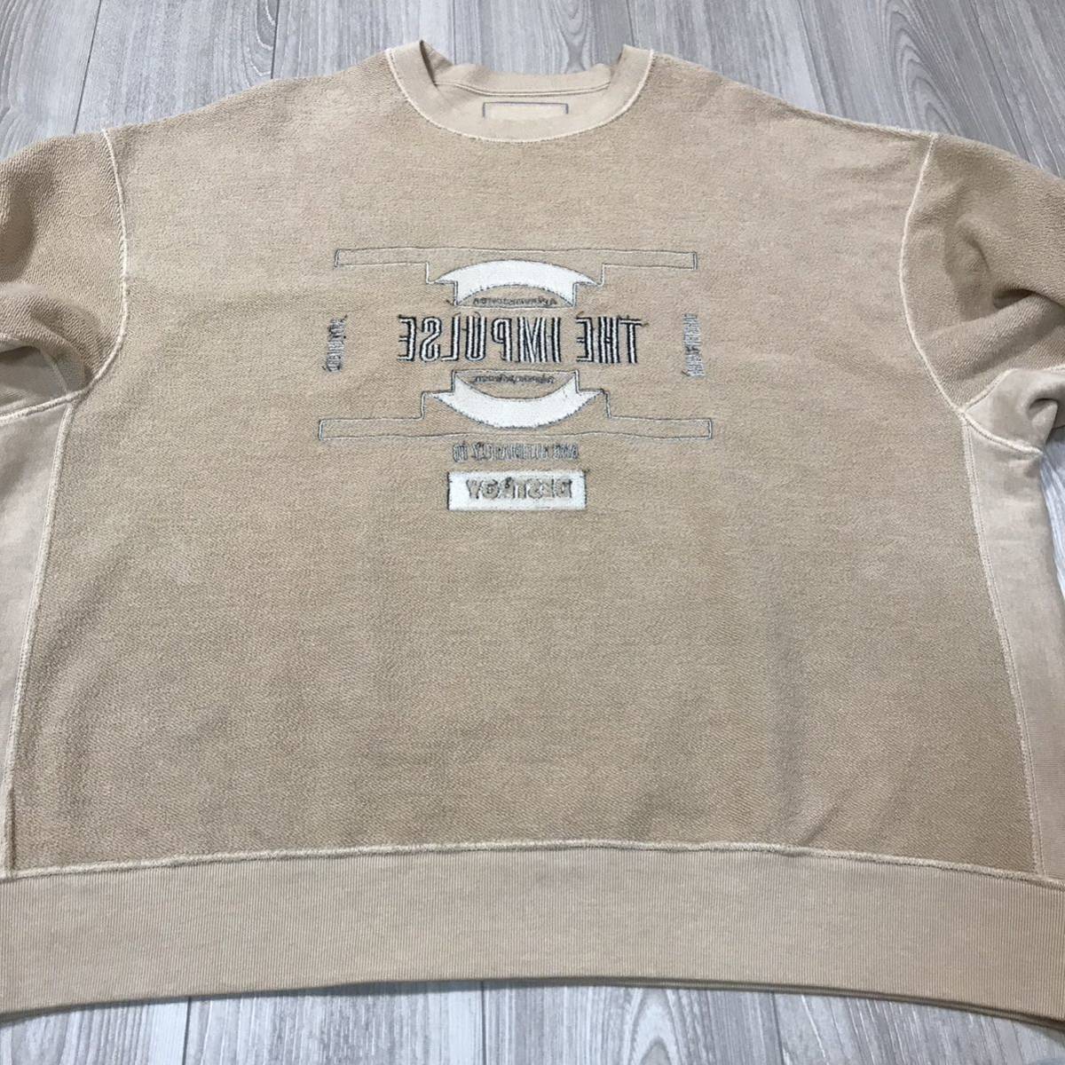 XL C.E CAVEMPT THE IMPULSE シーイー ビッグ シルエット プリント スウェット トレーナー スケートシング ダブル フェイス  tシャツ シャツ