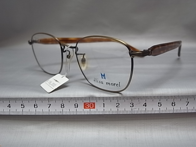 110□-1/メガネ　めがね　眼鏡フレーム　日本製 　エリッサ　モレル_画像2