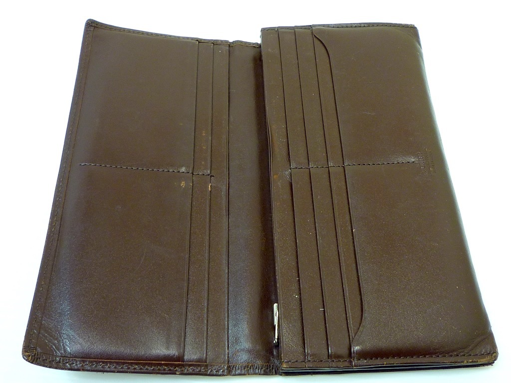 PORTER Porter long wallet cow leather leather Brown plain men's gloss having usually using travel card change purse . storage adjustment convenience Yoshida bargain worth seeing outside fixed form OK