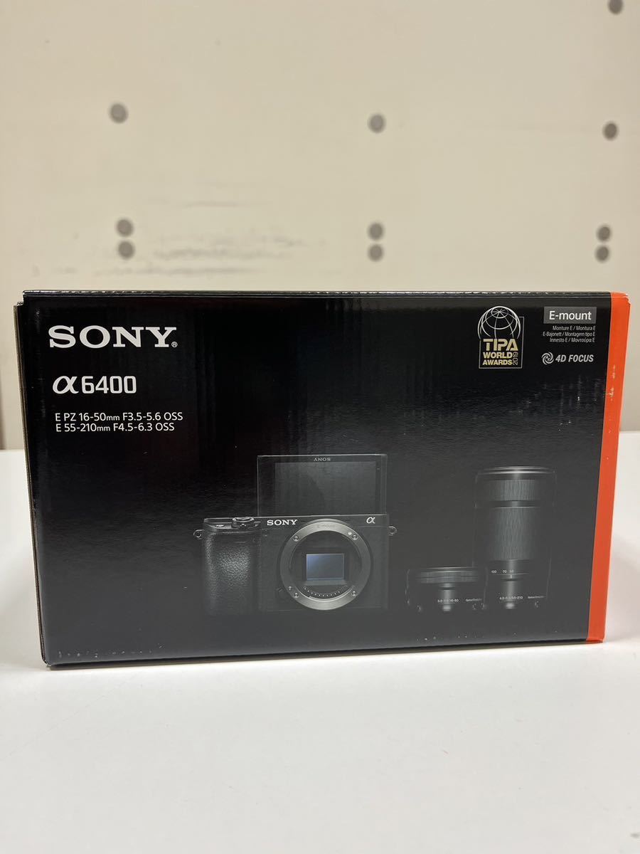 新品未使用品 α6400 SONY ダブルズームキット ILCE−6400 ILCE-6400Y(B