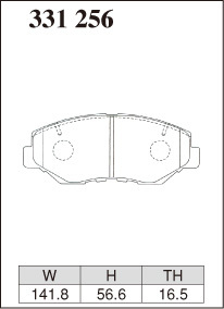 送料無料（離島除く） ブレーキパッド Mタイプ フロントセット ホンダ エレメント YH2 ELEMENT M331256 DIXCEL ディクセル_画像3