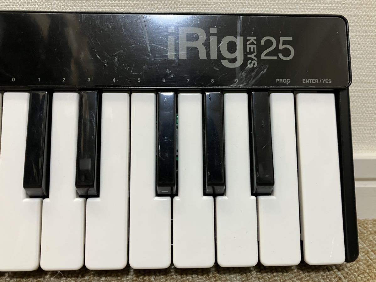 G161☆送料無料☆IK Multimedia/アイケーマルチメディア『iRig KEYS 25』アイリグ MIDIキーボード 25鍵のミニ鍵盤 現状品_画像3