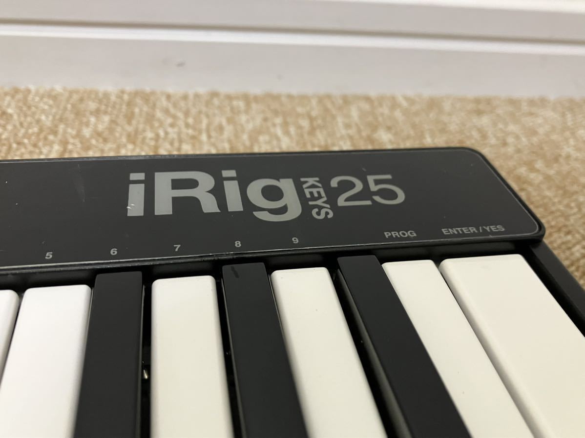 G161☆送料無料☆IK Multimedia/アイケーマルチメディア『iRig KEYS 25』アイリグ MIDIキーボード 25鍵のミニ鍵盤 現状品_画像4