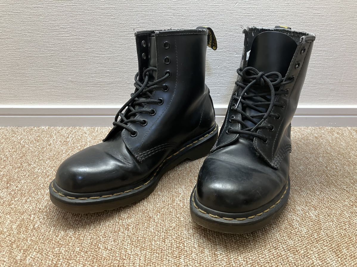 G160☆送料無料☆Dr.Martens/ドクターマーチン『1460 サイズ UK8(27.0CM)』8ホールブーツ レザー BLK Doc Marlens the ORIGINAL_画像1