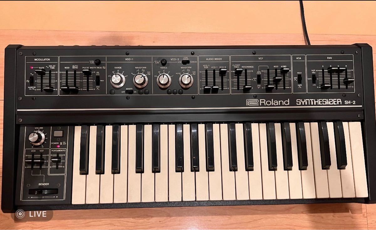 通電のみ】Roland ローランド SYNTHESISER SH-2 アナログシンセサイザー