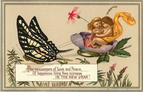  Vintage angel .. Angel Elf fea Lee small person image photograph 400 kind material compilation flower girl dowa-fno-m butterfly . flower river side god. using 