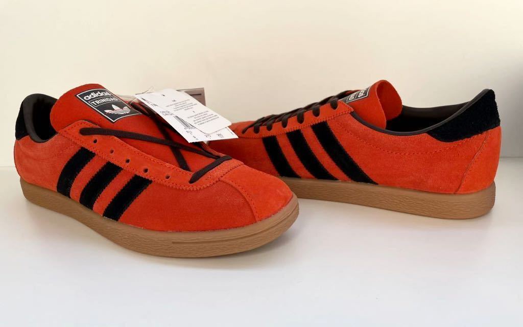  dead!! rare!! new goods 15 year adidas TRI AND TOBAtolinida-do orange black suede cigarettes place name natural leather us 9 / 27. box attaching 