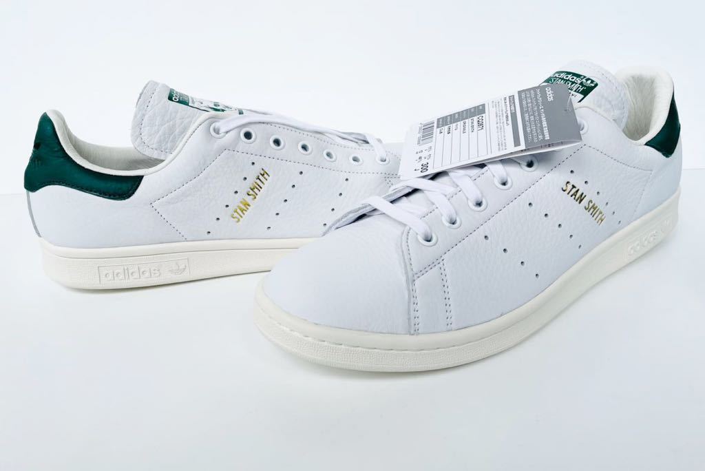 デッド!! 希少!! 新品 19年 adidas STAN SMITH スタンスミス ホワイト レザー 白 × 緑 天然皮革 us 12 / 30 ㎝ 箱付き