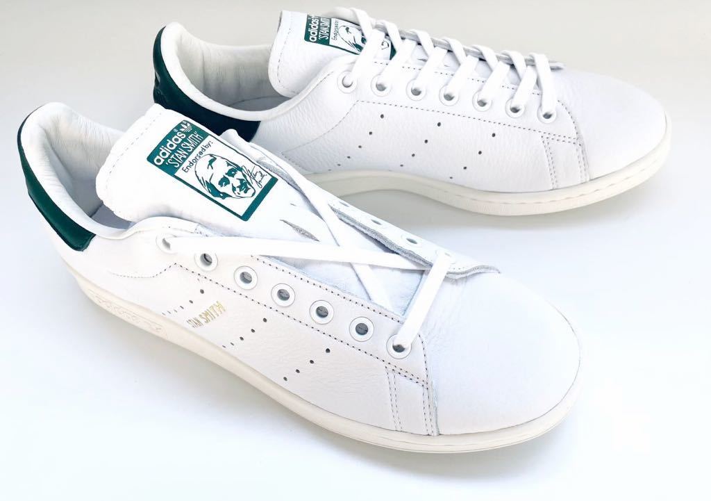 デッド 希少 20年 新品 adidas STAN SMITH スタンスミス ホワイト グリーン レザー 白 × 緑 天然革 us 9 / 27 ㎝